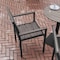 Flash Furniture Gray/Gray Faux Teak Patio Chair with Arms SB-CA108-WA-GRY-GG - alternate 6